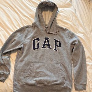 NWOT GAP Men's Gray Hoodie with Navy Logo